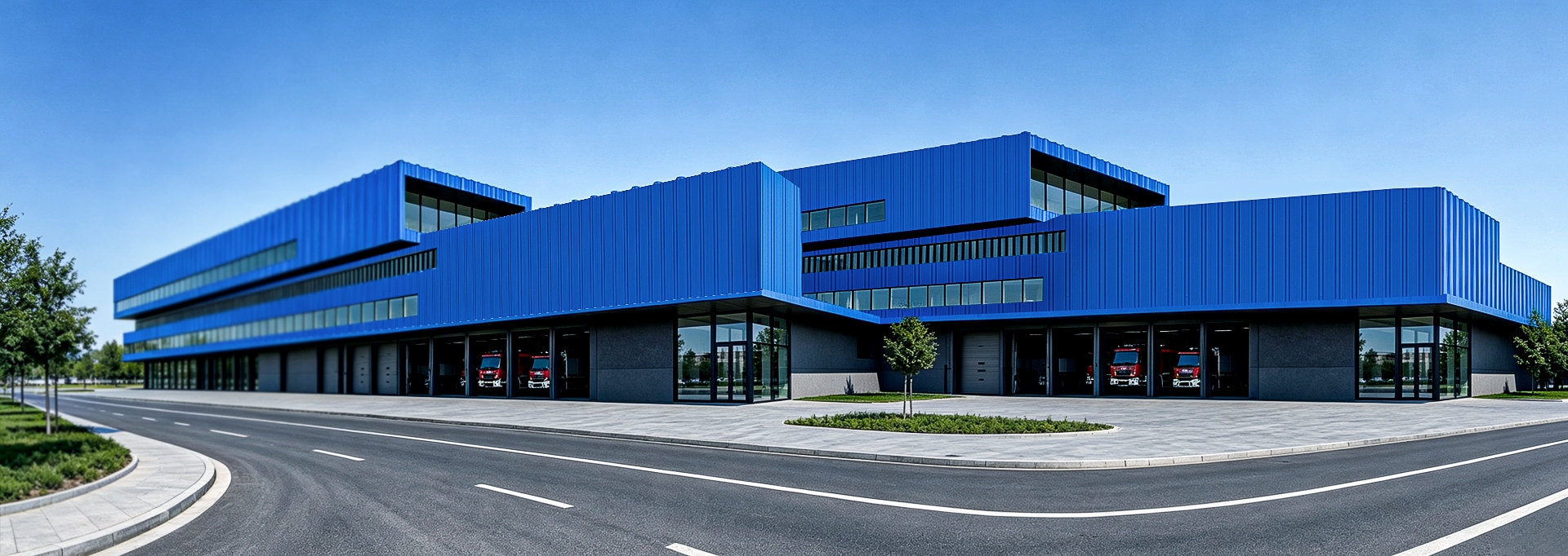 Hoja de techo trapezoidal UPVC - UPVC