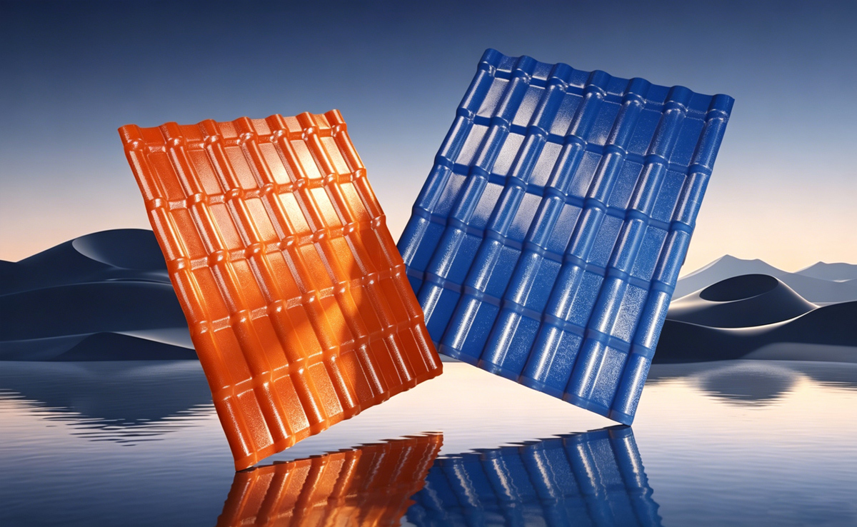 Azuleja de techo española ASA PVC brillante